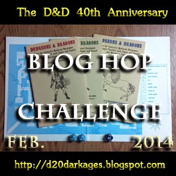 D&D 40th Anniversay Blog Hop Challenge