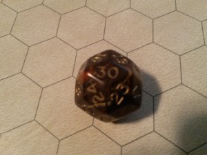 Chessex D30 On Hex Side Battle Mat