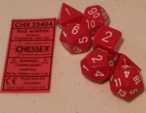 Chessex Red Dice