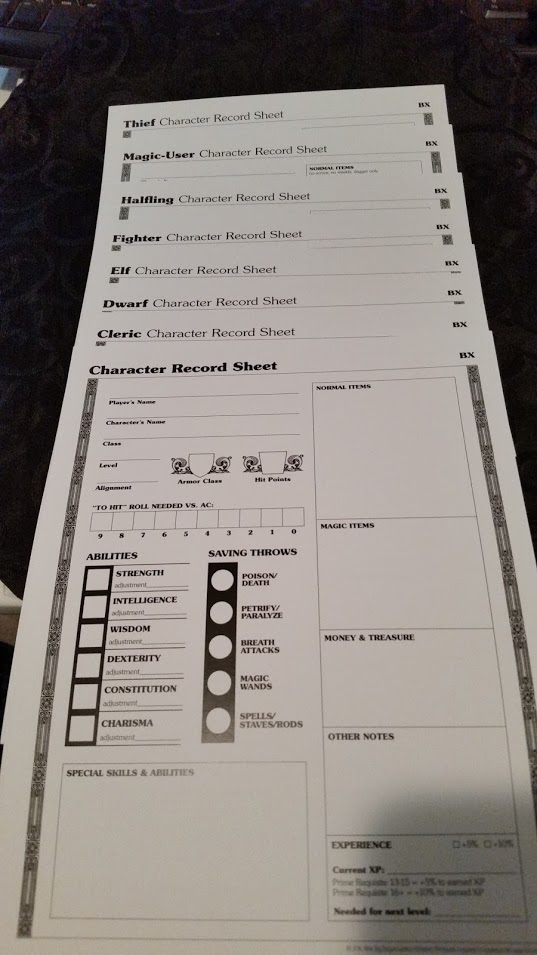 Character Sheets